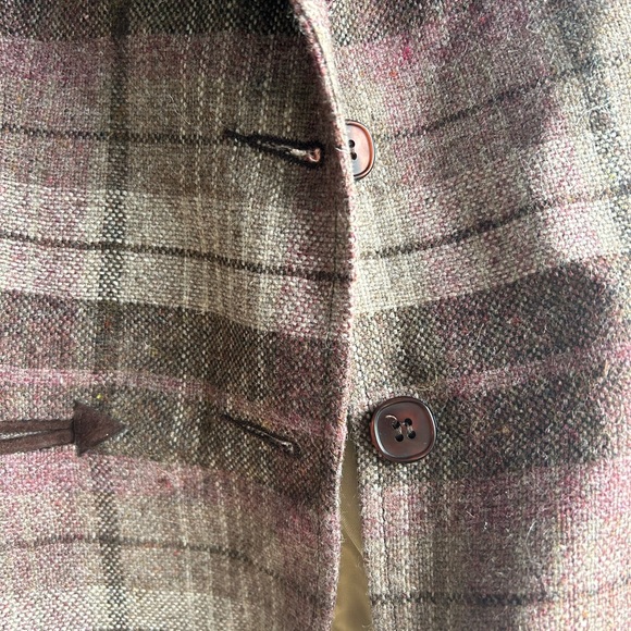 Authentic Western Wear wool jacket with leather patch sleeves - Picture 8 of 8